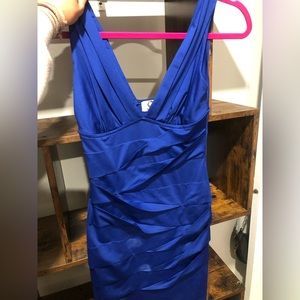 Soho royal blue mini dress